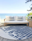 Addison Rugs Quaora Blue Washable Indoor-Outdoor Rug