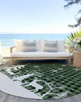 Addison Rugs Quaora Green Washable Indoor-Outdoor Rug
