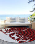 Addison Rugs Quaora Red Washable Indoor-Outdoor Rug