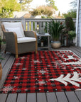 Addison Rugs Quaora Red Washable Indoor-Outdoor Rug