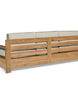 HiTeak Qube Teak Deep Outdoor Couch Sunbrella Cushions