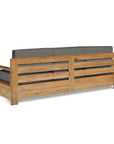HiTeak Qube Teak Deep Outdoor Couch Sunbrella Cushions
