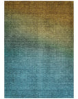 Addison Rugs Quiet Current Brown Washable Indoor-Outdoor Rug