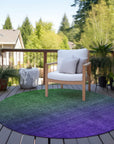 Addison Rugs Quiet Current Green Washable Indoor-Outdoor Rug