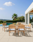 Zuo Modern Rader Olefin Fabric Outdoor Dining Chair 2PC