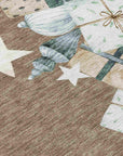 Addison Rugs Raeain Brown Washable Indoor-Outdoor Rug