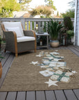 Addison Rugs Raeain Brown Washable Indoor-Outdoor Rug