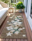 Addison Rugs Raeain Brown Washable Indoor-Outdoor Rug