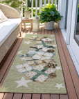 Addison Rugs Raeain Green Washable Indoor-Outdoor Rug