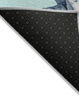 Raeanor Blue Washable Indoor-Outdoor Rug