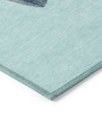Addison Rugs Raeanor Blue Washable Indoor-Outdoor Rug