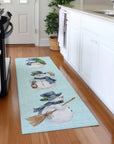 Addison Rugs Raeanor Blue Washable Indoor-Outdoor Rug