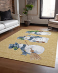 Addison Rugs Raeanor Gold Washable Indoor-Outdoor Rug