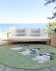 Addison Rugs Raeanor Green Washable Indoor-Outdoor Rug