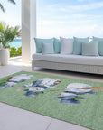 Addison Rugs Raeanor Green Washable Indoor-Outdoor Rug