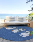Addison Rugs Raeanor Navy Washable Indoor-Outdoor Rug