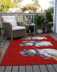 Addison Rugs Raeanor Red Washable Indoor-Outdoor Rug