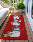 Addison Rugs Raeanor Red Washable Indoor-Outdoor Rug