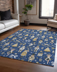 Addison Rugs Raeara Blue Washable Indoor-Outdoor Rug