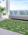 Addison Rugs Raeara Green Washable Indoor-Outdoor Rug