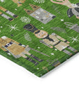 Addison Rugs Raeara Green Washable Indoor-Outdoor Rug