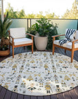 Addison Rugs Raeara Ivory Washable Indoor-Outdoor Rug