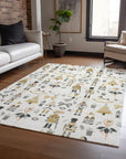 Addison Rugs Raeara Ivory Washable Indoor-Outdoor Rug