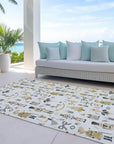 Addison Rugs Raeara Ivory Washable Indoor-Outdoor Rug
