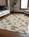 Addison Rugs Raearis Brown Washable Indoor-Outdoor Rug