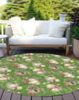 Addison Rugs Raearis Green Washable Indoor-Outdoor Rug