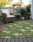 Addison Rugs Raearis Green Washable Indoor-Outdoor Rug