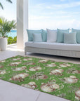 Addison Rugs Raearis Green Washable Indoor-Outdoor Rug