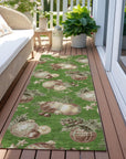 Addison Rugs Raearis Green Washable Indoor-Outdoor Rug