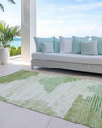 Addison Rugs Raeel Green Washable Indoor-Outdoor Rug