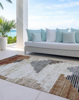 Addison Rugs Raeel Orange Washable Indoor-Outdoor Rug