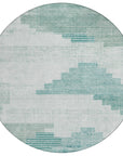 Addison Rugs Raeel Teal Washable Indoor-Outdoor Rug