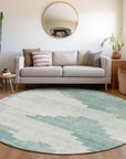 Addison Rugs Raeel Teal Washable Indoor-Outdoor Rug