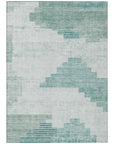 Addison Rugs Raeel Teal Washable Indoor-Outdoor Rug