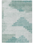 Addison Rugs Raeel Teal Washable Indoor-Outdoor Rug