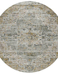 Raeor Brown Washable Indoor-Outdoor Rug