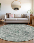 Addison Rugs Raeor Teal Washable Indoor-Outdoor Rug