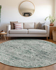 Addison Rugs Raeor Teal Washable Indoor-Outdoor Rug
