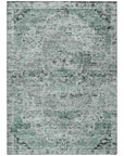 Addison Rugs Raeor Teal Washable Indoor-Outdoor Rug