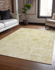 Addison Rugs Raeora Gold Washable Indoor-Outdoor Rug