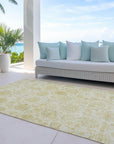 Addison Rugs Raeora Gold Washable Indoor-Outdoor Rug