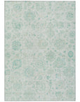 Addison Rugs Raeora Teal Washable Indoor-Outdoor Rug
