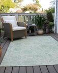 Addison Rugs Raeora Teal Washable Indoor-Outdoor Rug