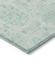 Addison Rugs Raeora Teal Washable Indoor-Outdoor Rug