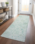 Addison Rugs Raeora Teal Washable Indoor-Outdoor Rug