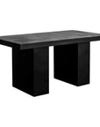 Moe's Home Rectangular Black Cement Outdoor Dining Table